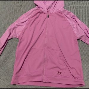 Under Armour Pink Zip-Up Hoodie